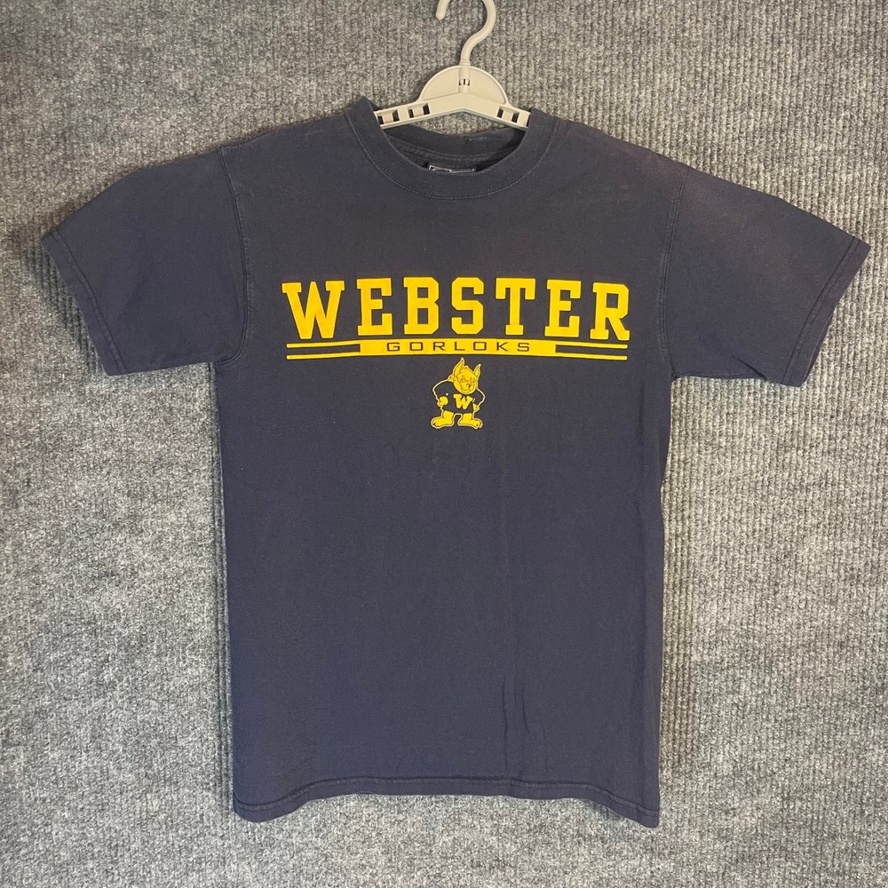 Vintage Jansport Webster‎ Gorloks T-Shirt Mens XS S Blue Graphic Tee Faded USA